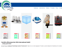 Tablet Screenshot of joka-international.de